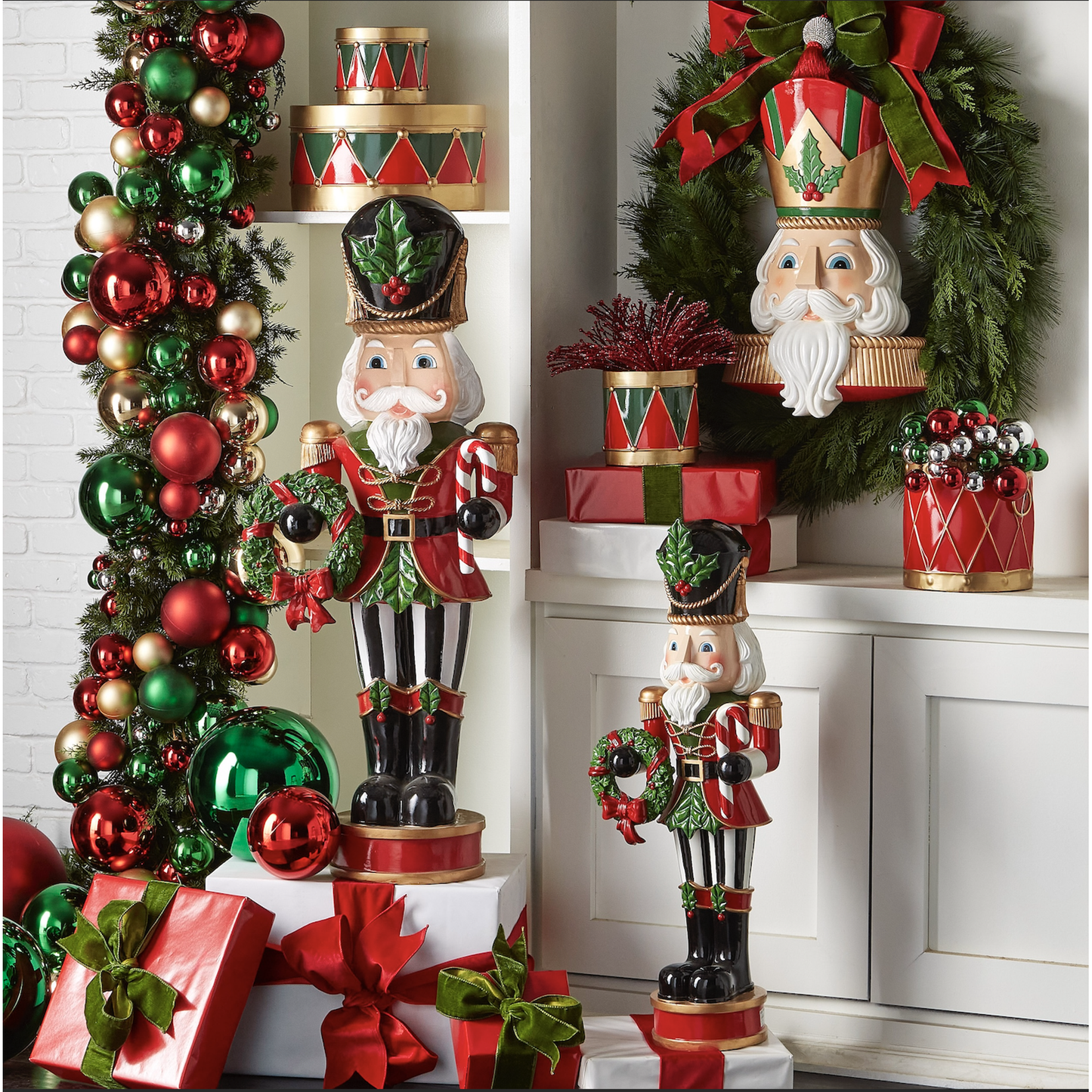 RAZ Imports 12" Nutcracker Head Wall Art Christmas Decoration