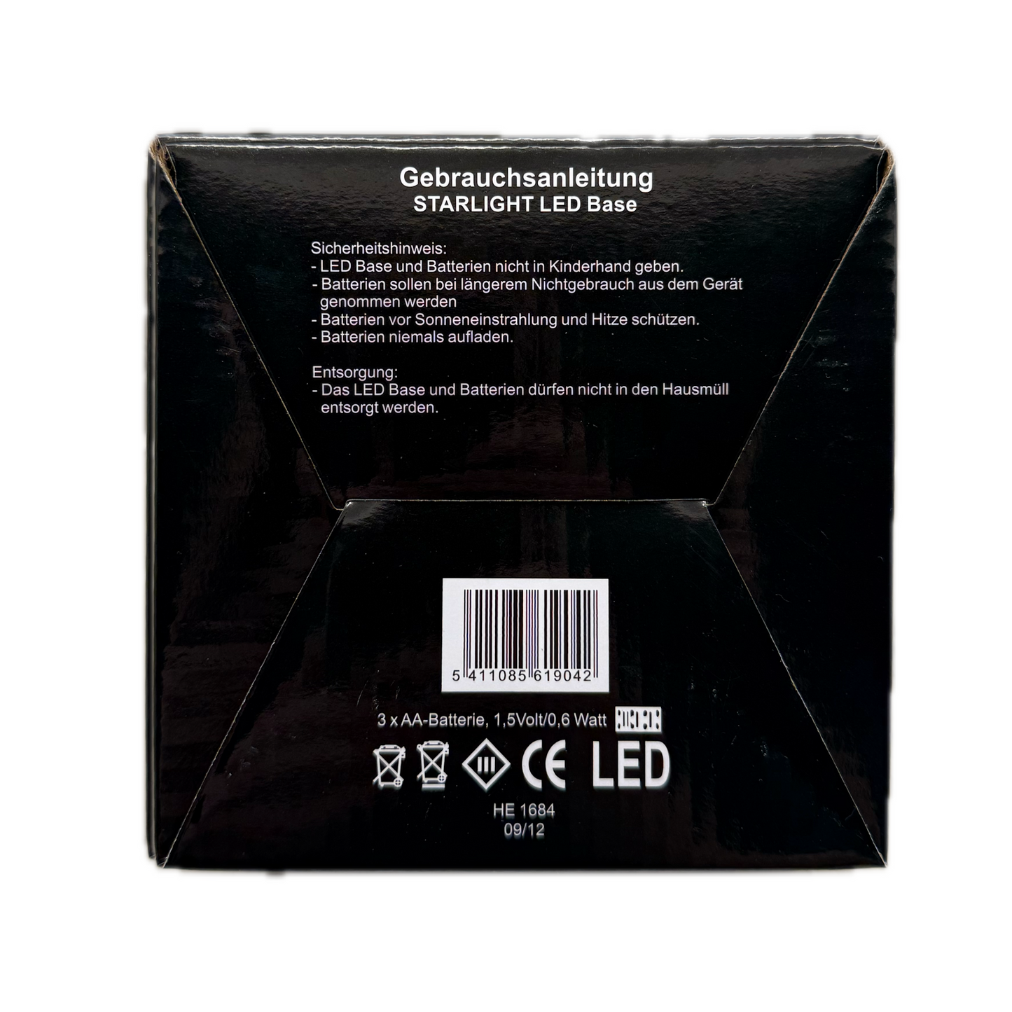 Hellmann Versand Starlight Votive Light LED Base for Glowing Tea Candle Holder Porcelain Domes