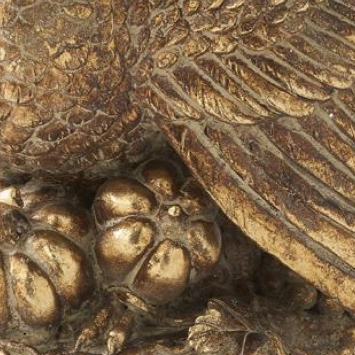 K&K Interiors 17" Bronzed Tabletop Turkey Thanksgiving Fall Decoration