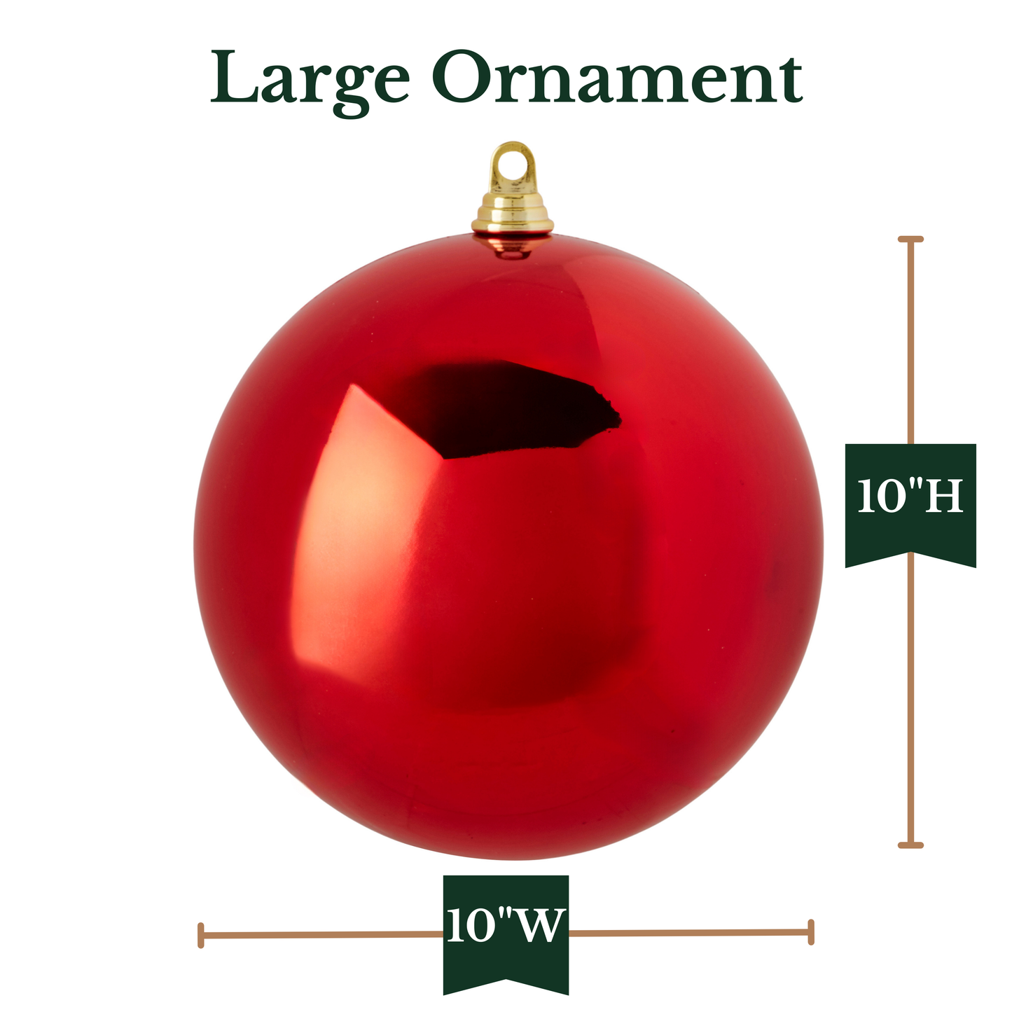 RAZ Imports 10" Large Ball Shatter-Resistant Christmas Ornament