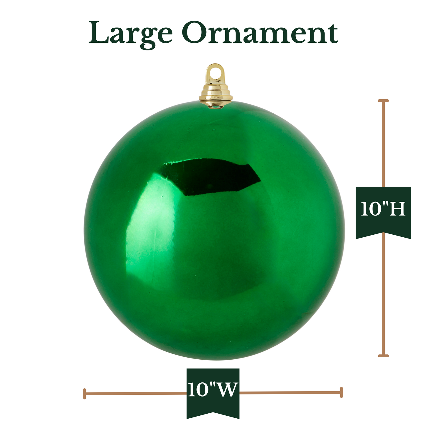 RAZ Imports 10" Large Ball Shatter-Resistant Christmas Ornament