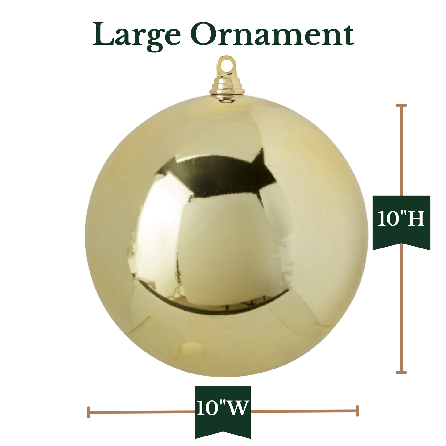 RAZ Imports 10" Large Ball Shatter-Resistant Christmas Ornament