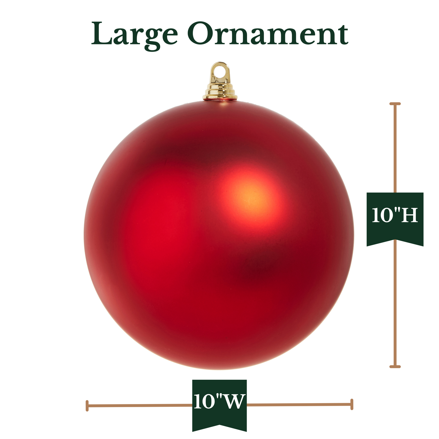 RAZ Imports 10" Large Ball Shatter-Resistant Christmas Ornament