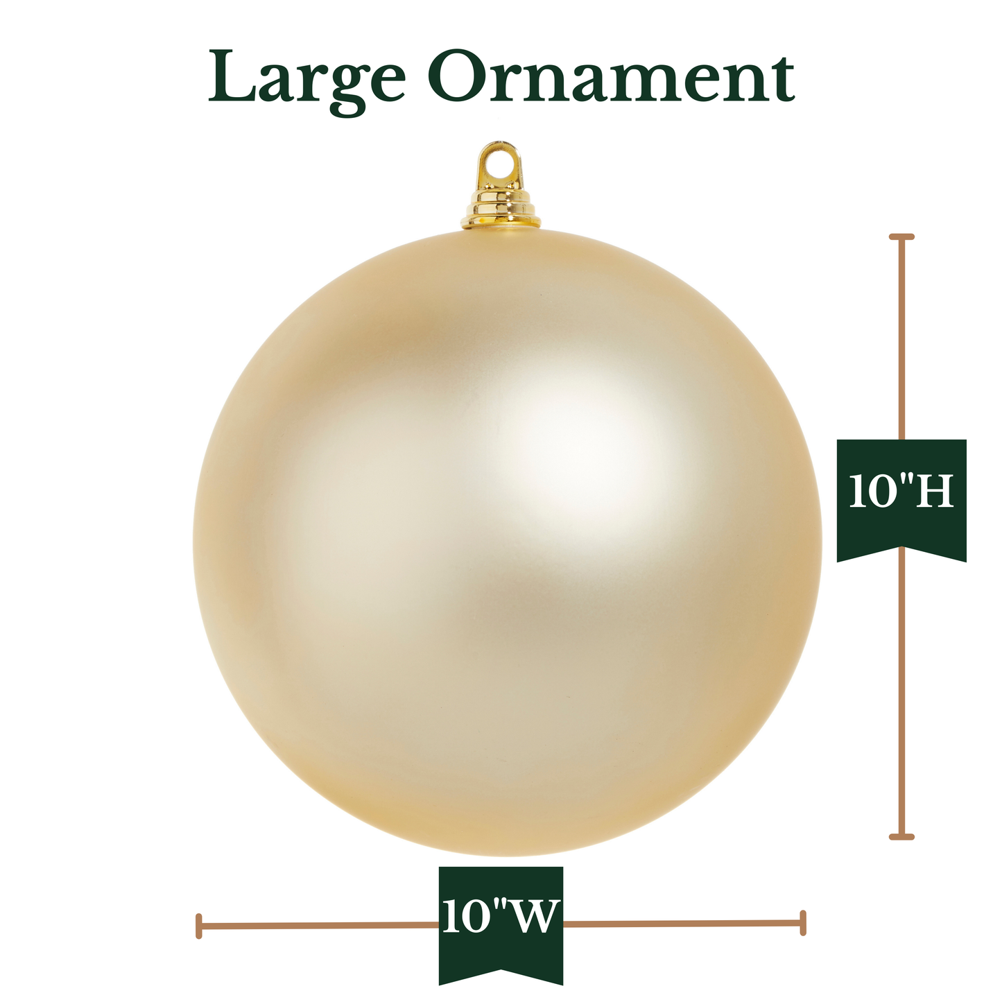 RAZ Imports 10" Large Ball Shatter-Resistant Christmas Ornament