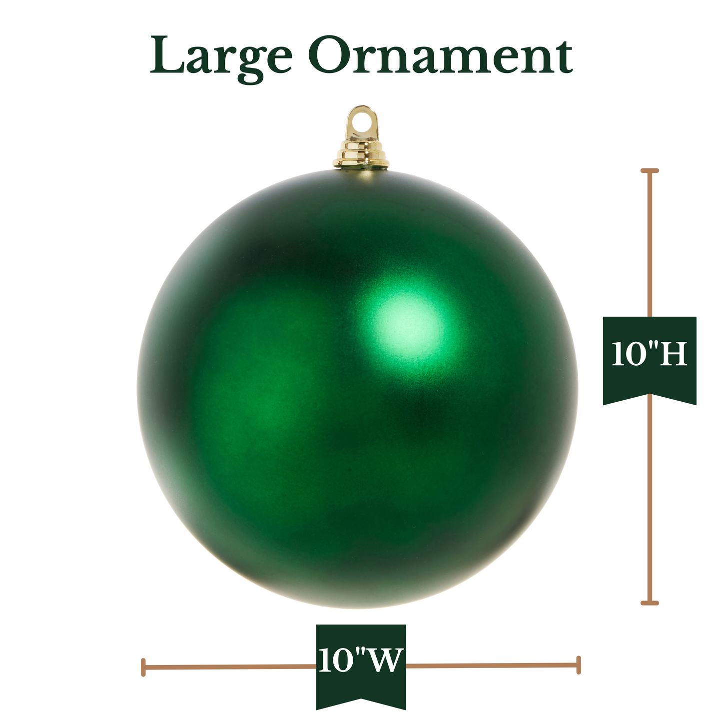 RAZ Imports 10" Large Ball Shatter-Resistant Christmas Ornament