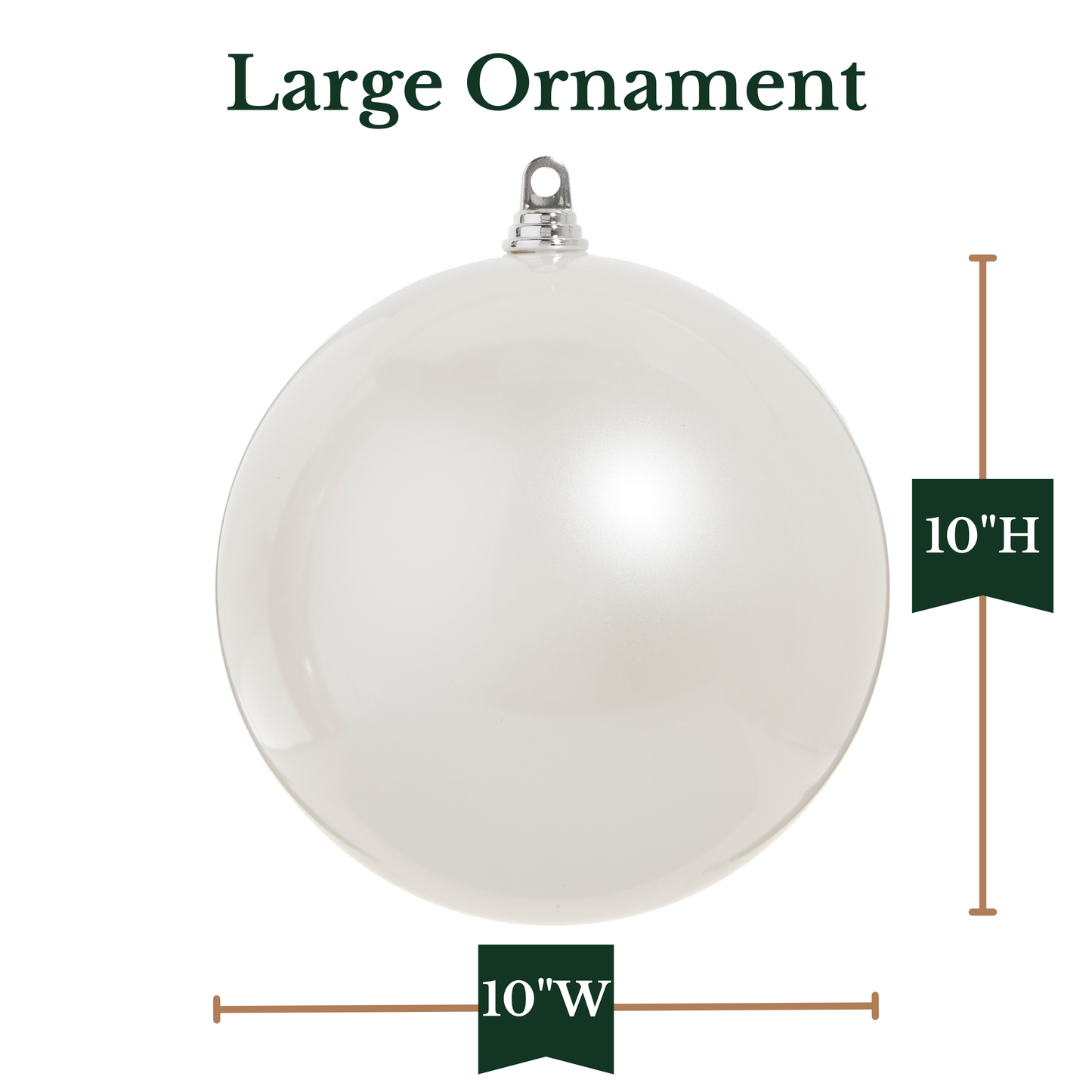 RAZ Imports 10" Large Ball Shatter-Resistant Christmas Ornament