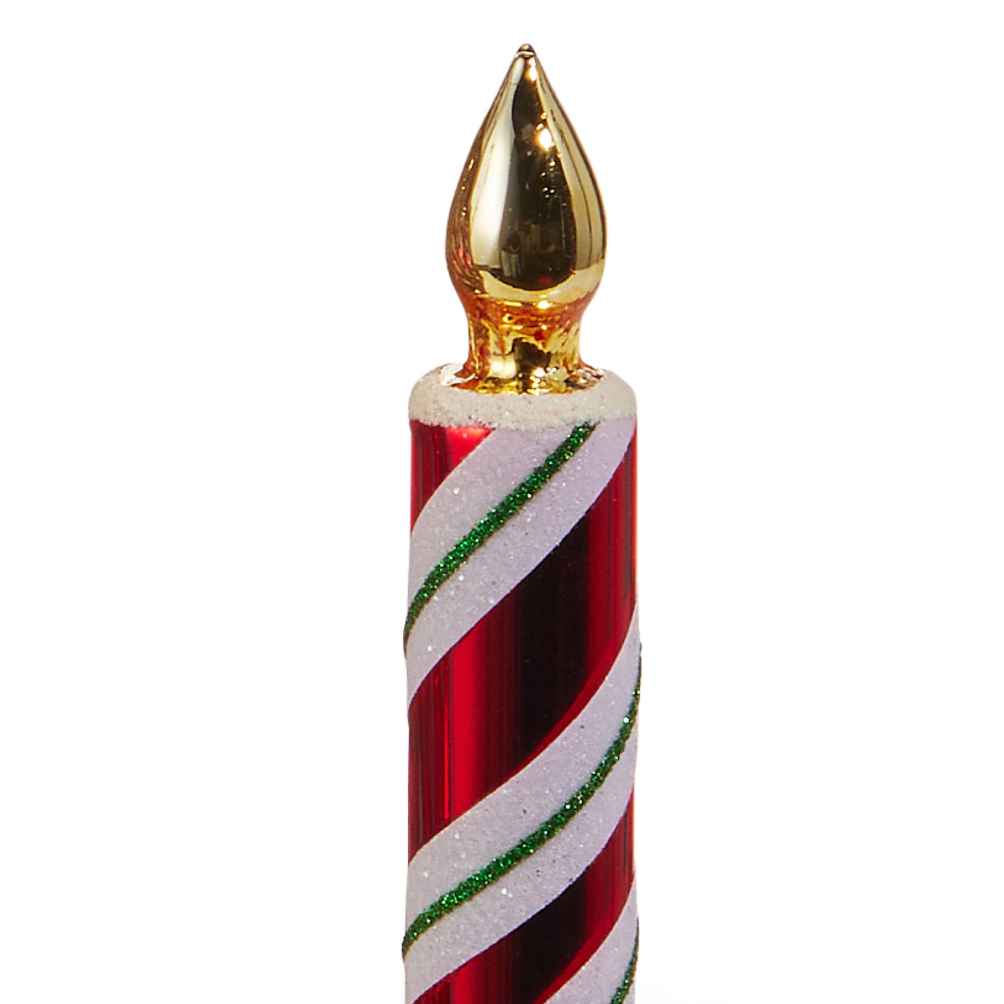 RAZ Imports 6.5" Retro Candy Cane Striped Clip-On Candle Christmas Ornaments - Set of 4