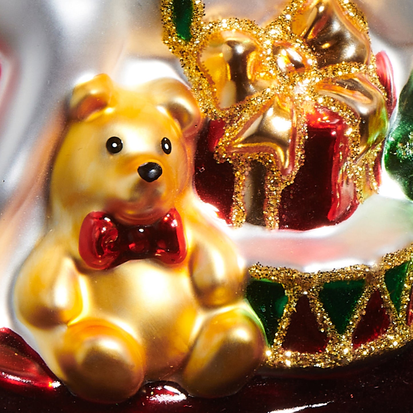 RAZ Imports 4.5" Whimsical Christmas Rocking Horse Glass Christmas Ornament