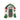 RAZ Imports 4.25" Home For The Holidays Front Door Glass Christmas Ornament