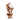 RAZ Imports 7.5" Plaid Fur Coat Santa with Presents Glass Christmas Ornament