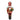 RAZ Imports 8.25" Classic Red Nutcracker with Gift Glass Christmas Ornament
