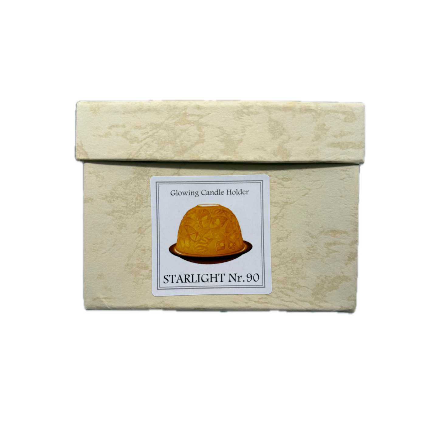 Starlight Porcelain Votive Light Butterflies Glowing Candle Holder Decoration