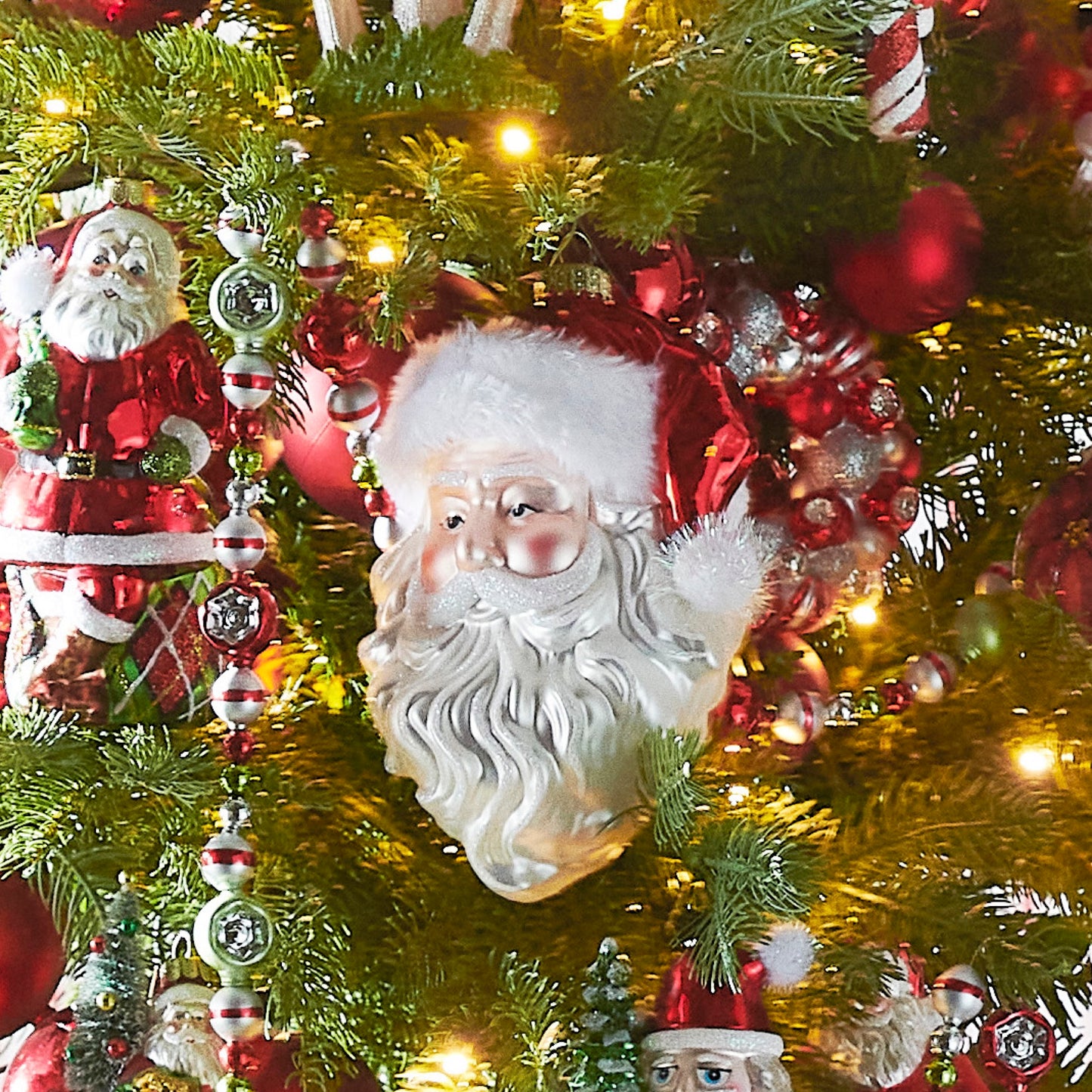 RAZ Imports by Eric Cortina 7" Father Christmas Santa Glass Collectible Christmas Ornament