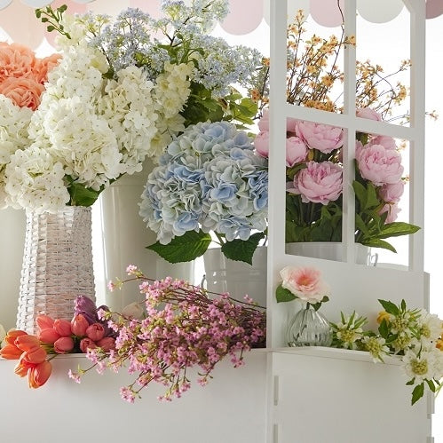 RAZ Imports 13" Real Touch Hydrangea Flower - 3 Stem Bundle