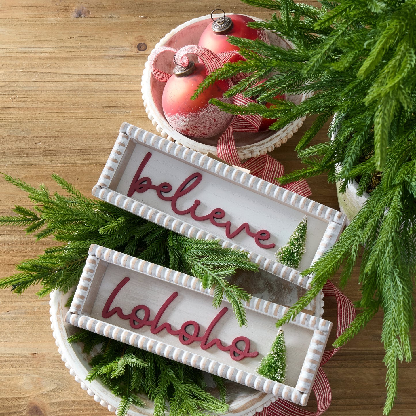 K&K Interiors 19" Norfolk Pine Real Touch Christmas Tree Spray