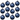 RAZ Imports 4" Blue Mercury Glass Ball Christmas Ornament - Set of 12