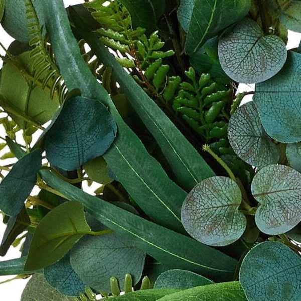 RAZ Imports 26" Mixed Eucalyptus and Fern Spring Wreath
