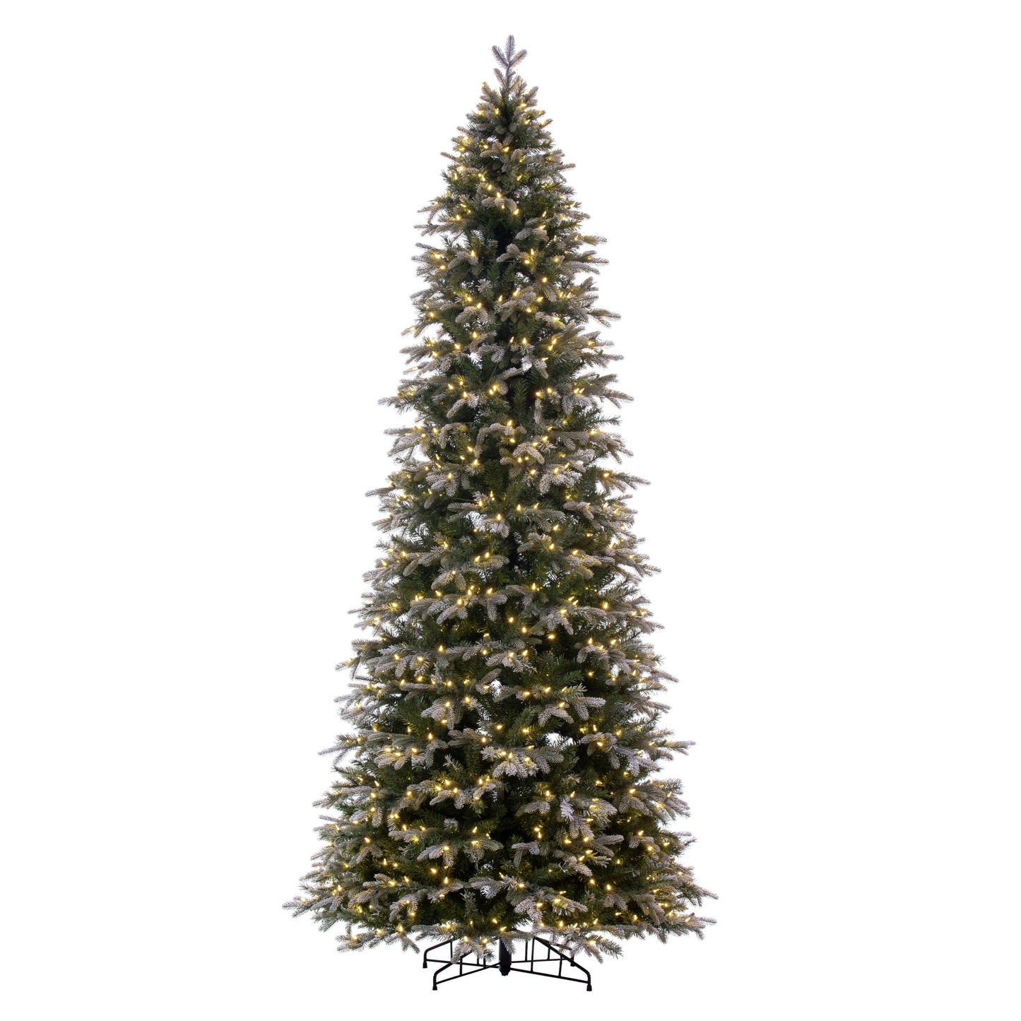 Frosted Douglas Fir Slim Artificial Christmas Trees