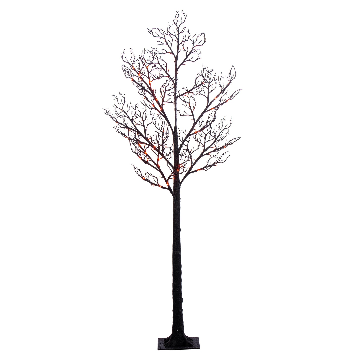 Lit Halloween Glitter Twig Trees