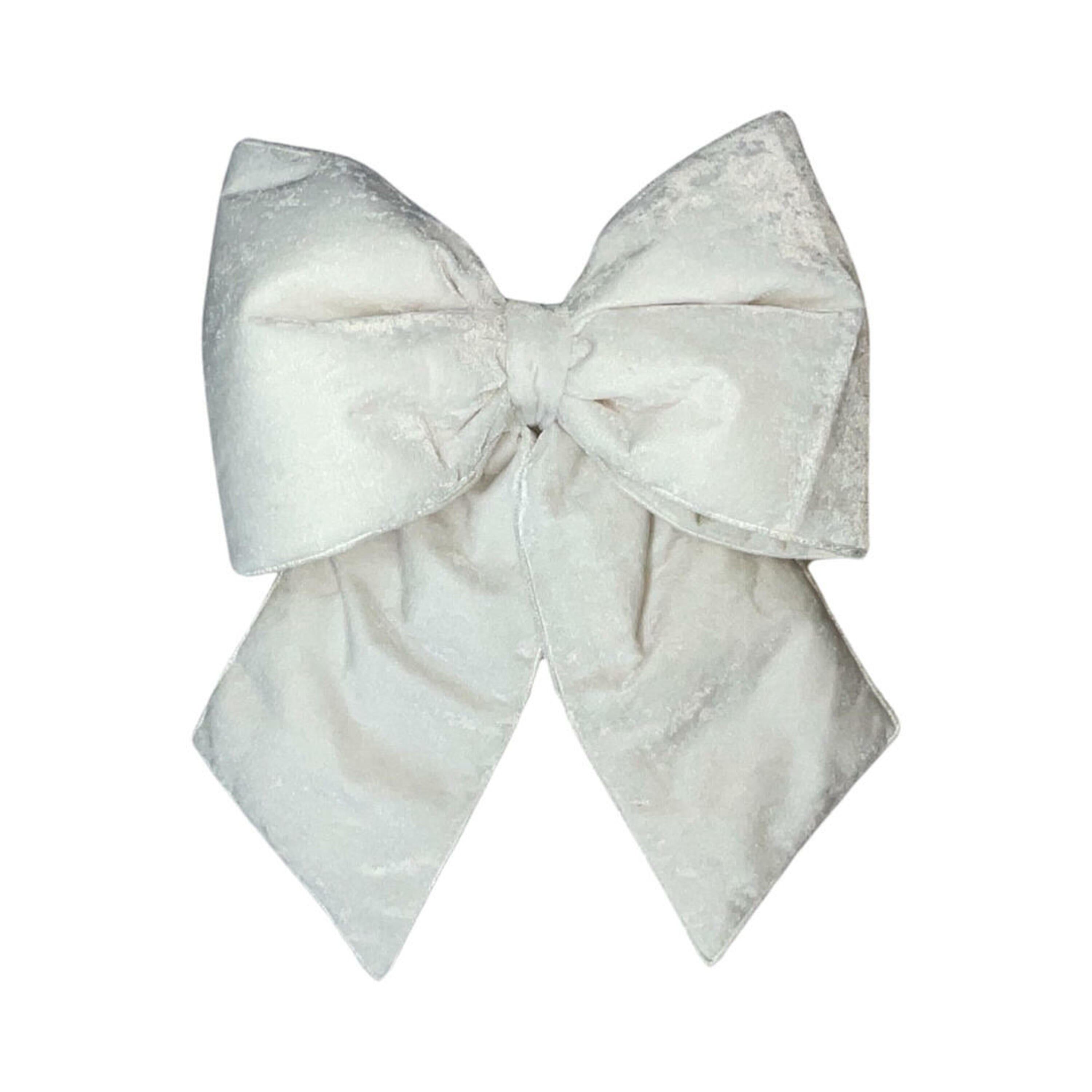 Large white bow on a white background