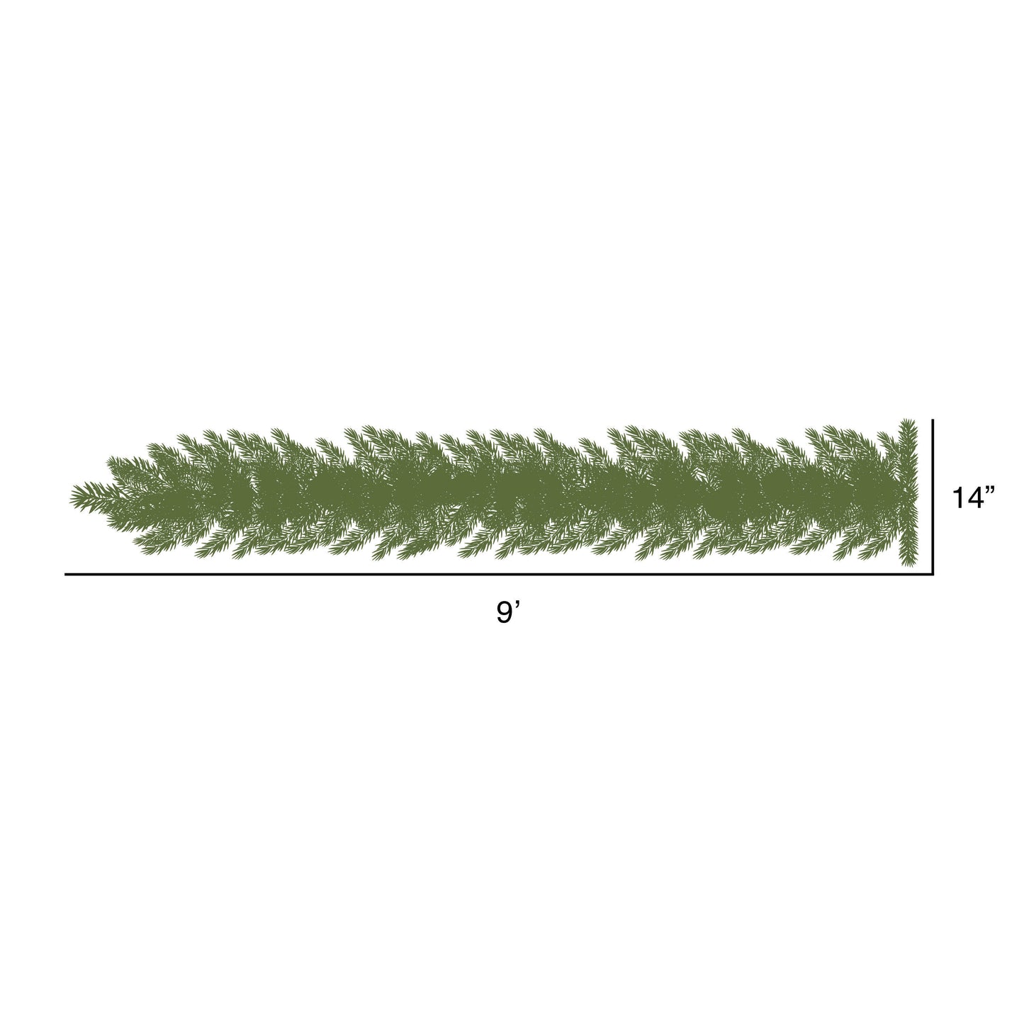 Emerald Mixed Fir 9' Artificial Christmas Garlands