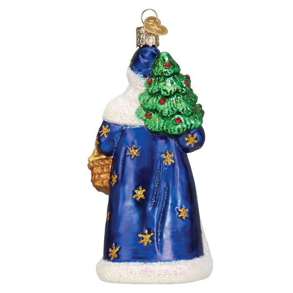 Old World Christmas Regal Father Christmas Santa Glass Collectible Christmas Ornament
