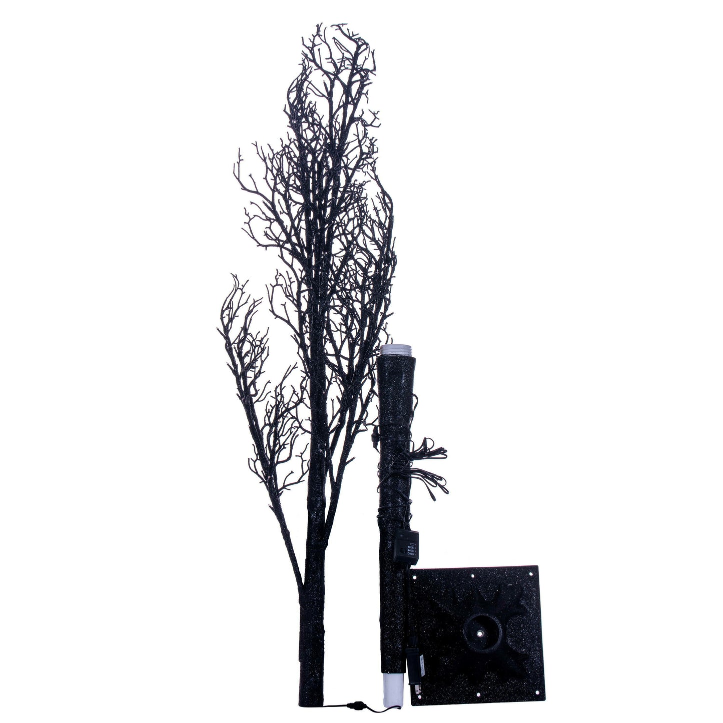 Lit Halloween Glitter Twig Trees