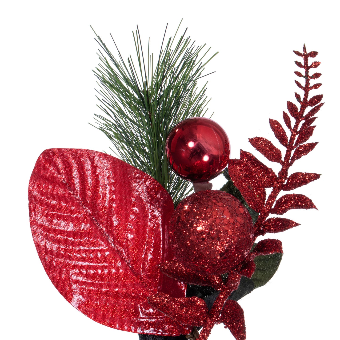Merry & Bright 28” Red Poinsettia Decorative Artificial Christmas Wreath
