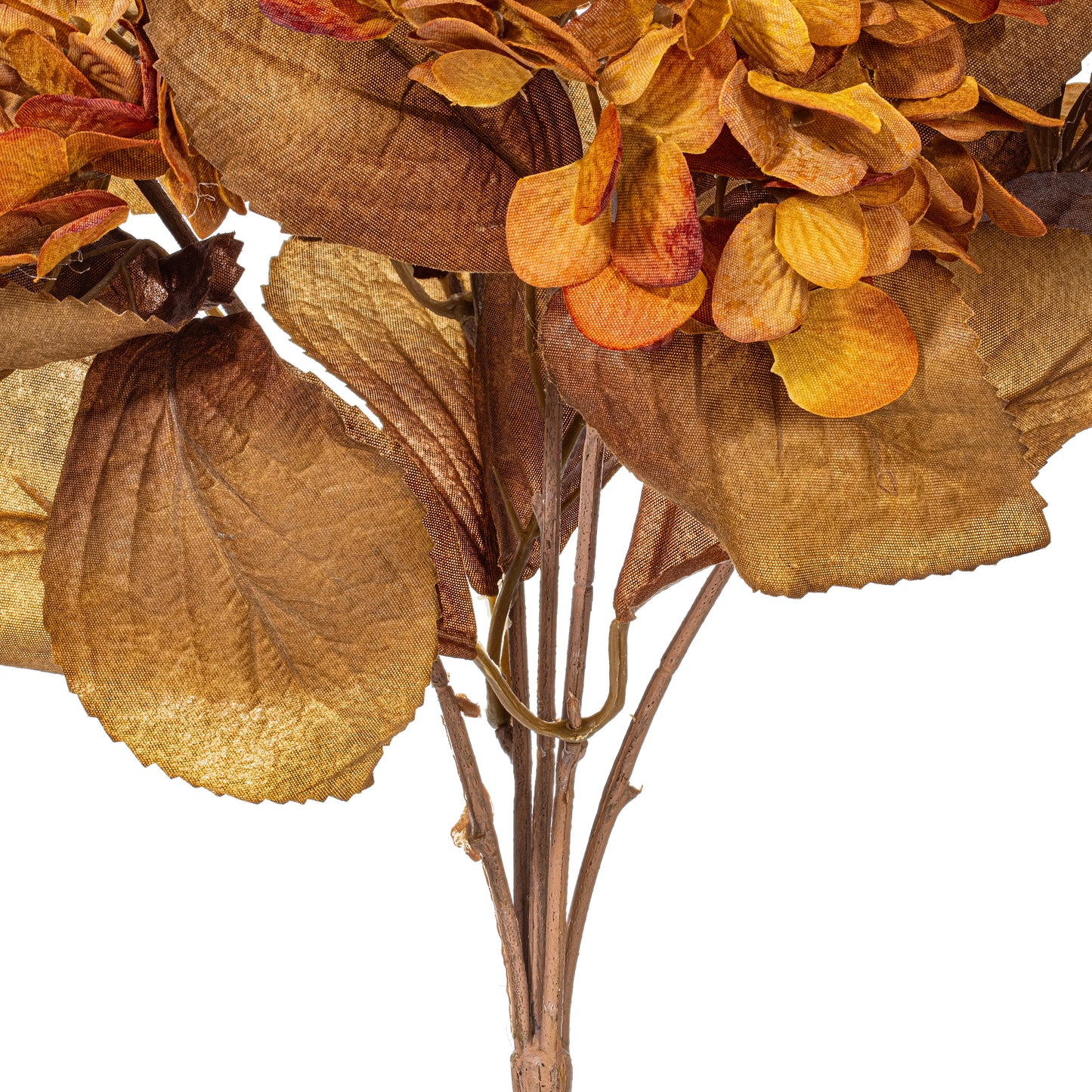 Hydrangea Harvest 16.5" Flower Bush Stems - Set of 2