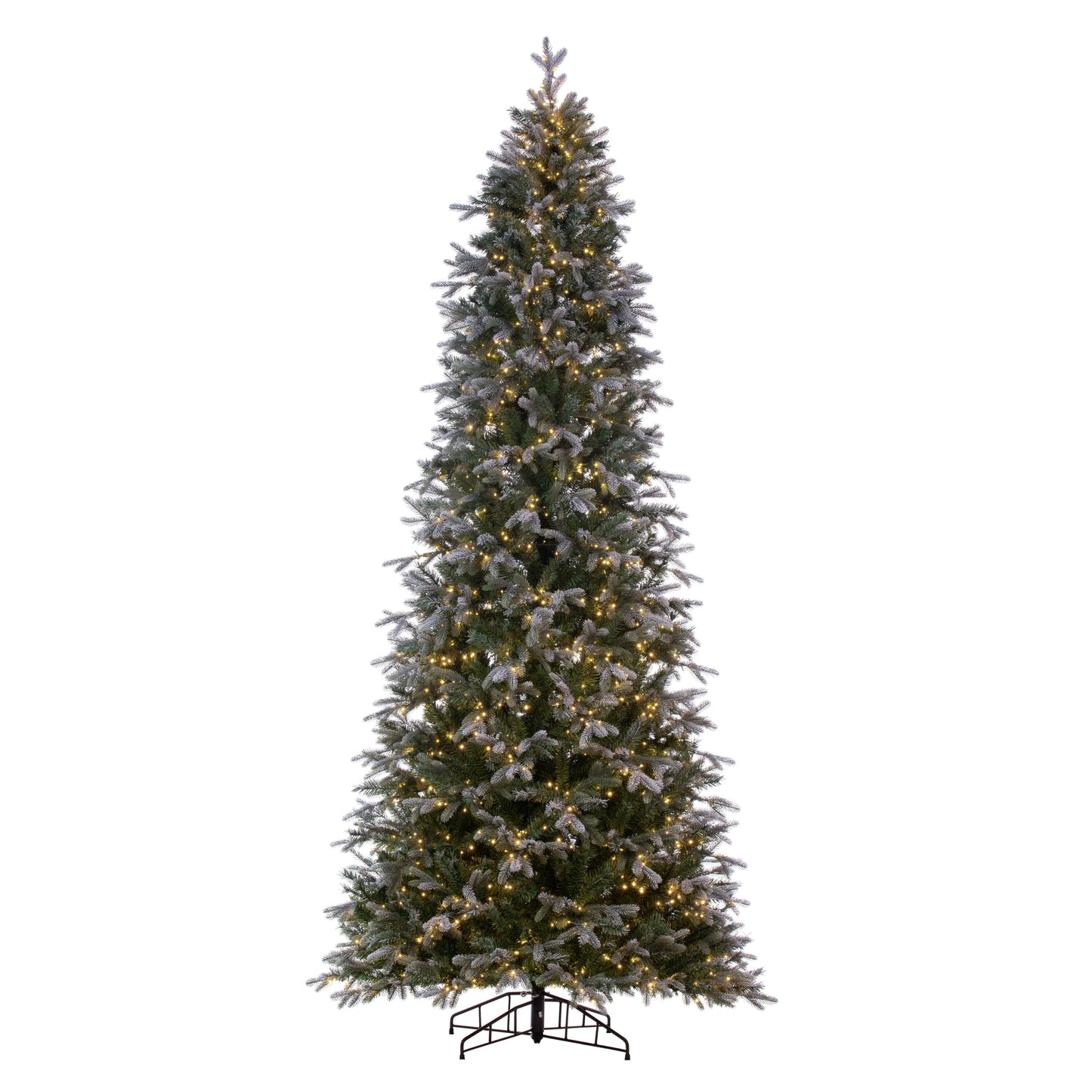 Frosted Douglas Fir Slim Artificial Christmas Trees