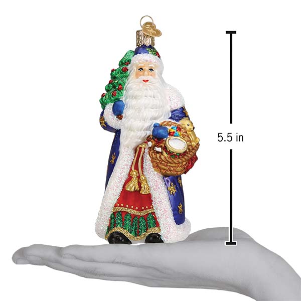 Old World Christmas Regal Father Christmas Santa Glass Collectible Christmas Ornament