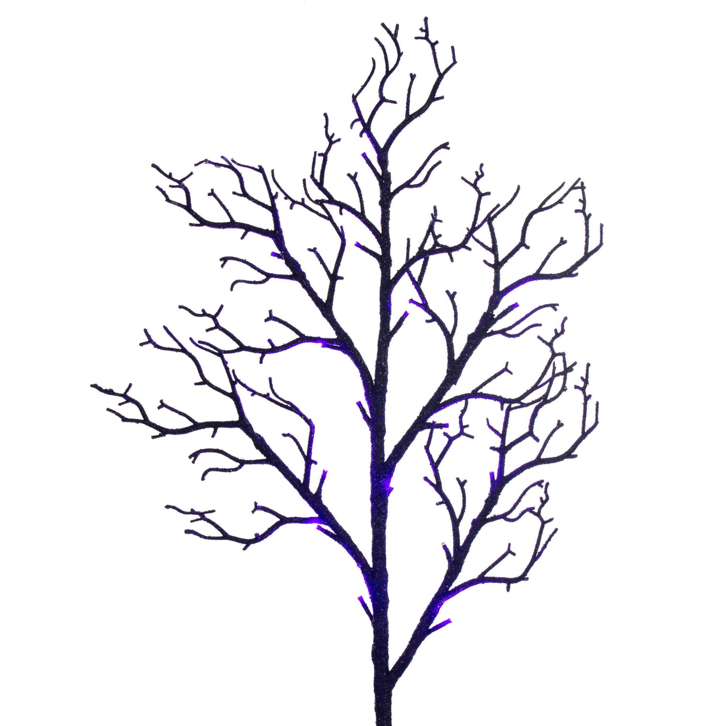 Lit Halloween Glitter Twig Trees