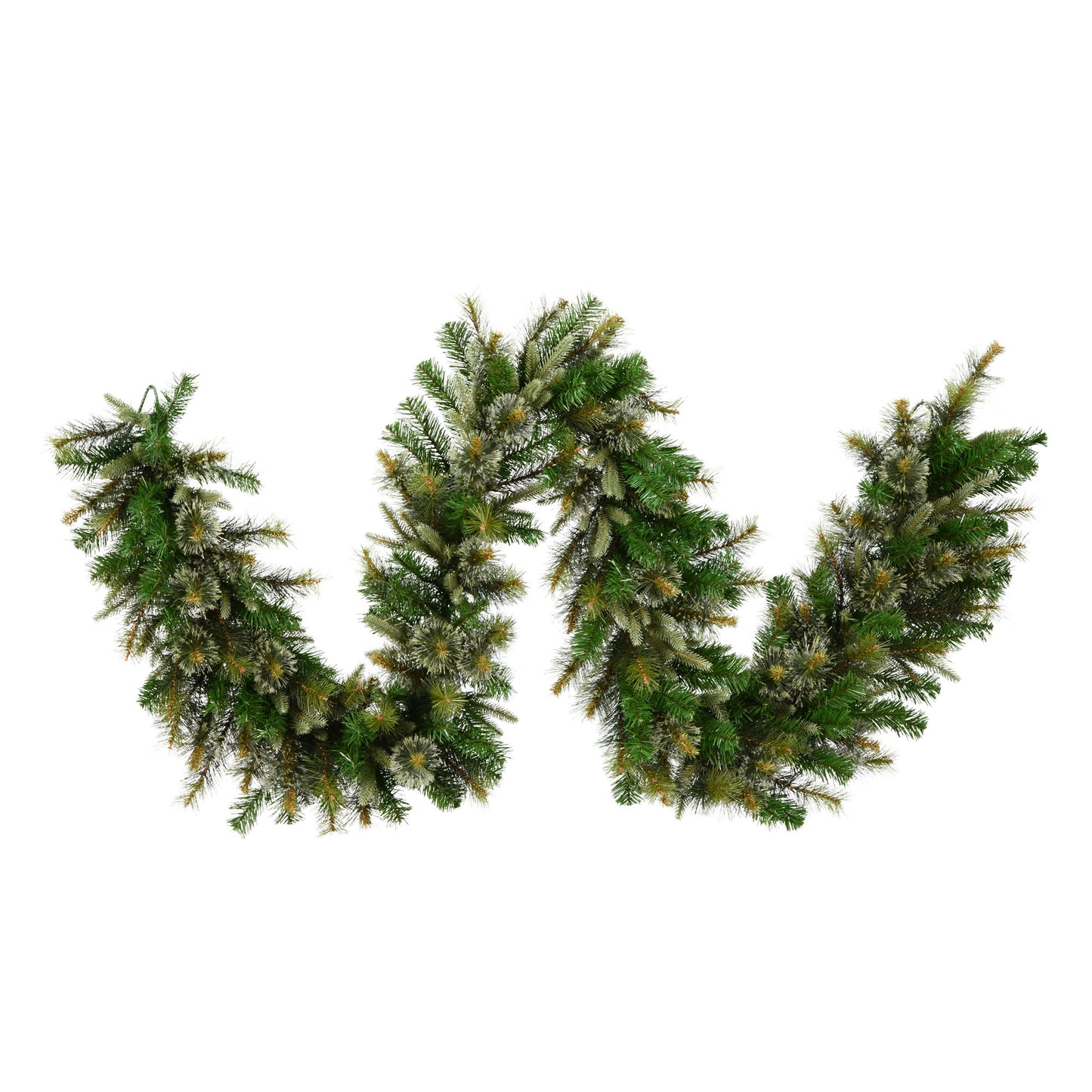 Decorative Christmas garland on a white background