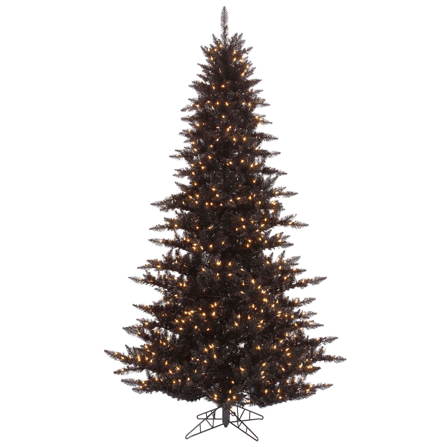 Black Fir 4.5' Artificial Christmas Tree with Warm White LED Clear Mini Lights