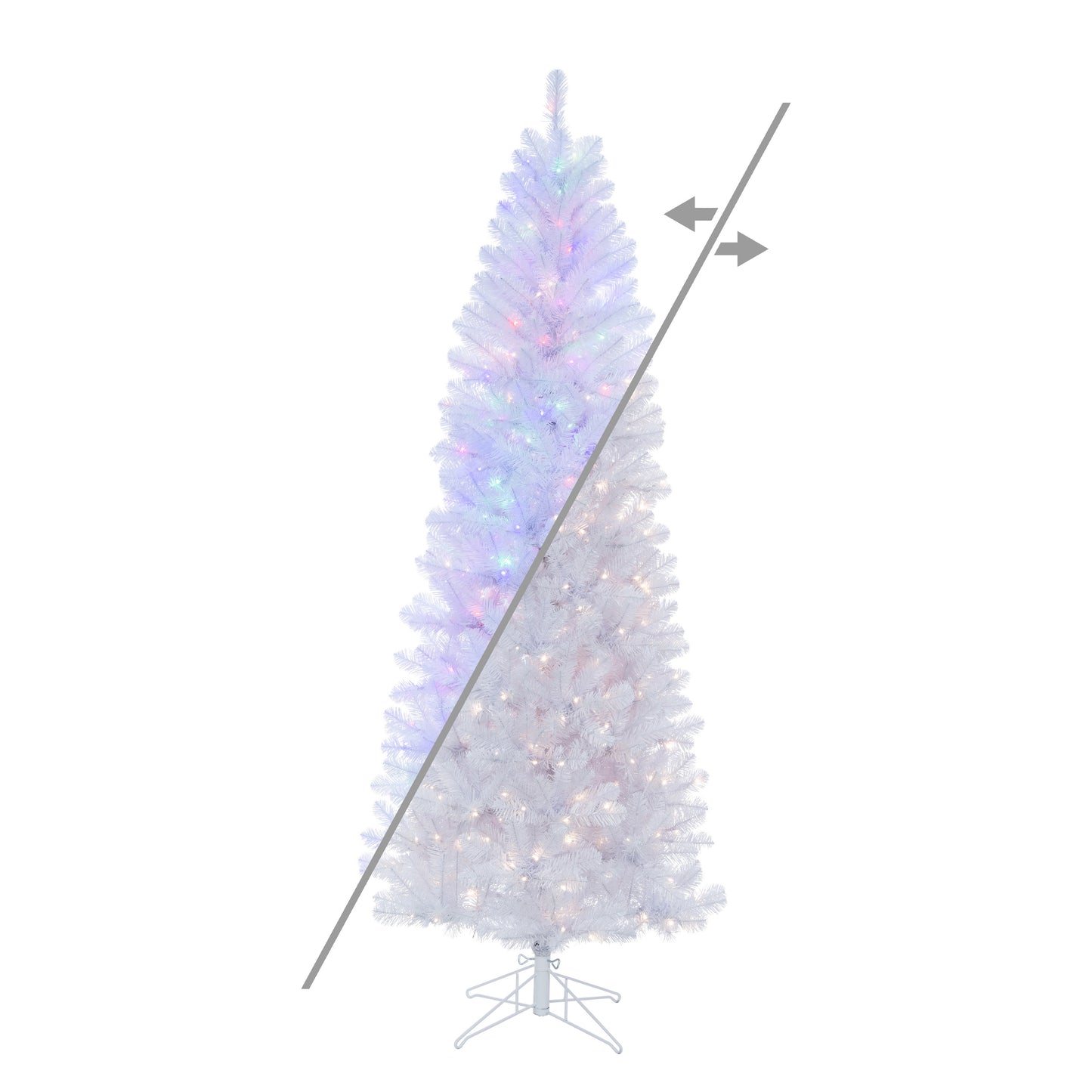 Salem White Pencil Pine Artificial Christmas Trees