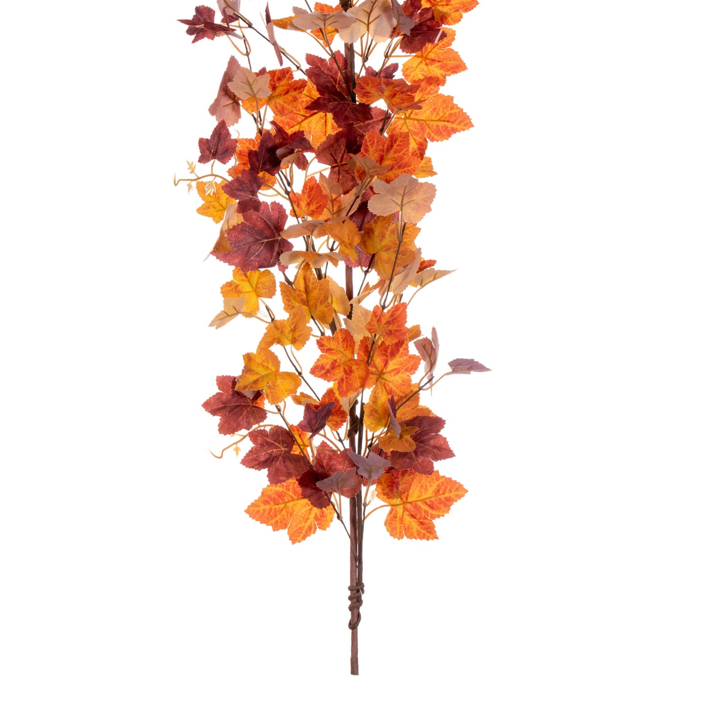 Crimson Canopy Maple Leaf 5' Orange Fall Artificial Garland