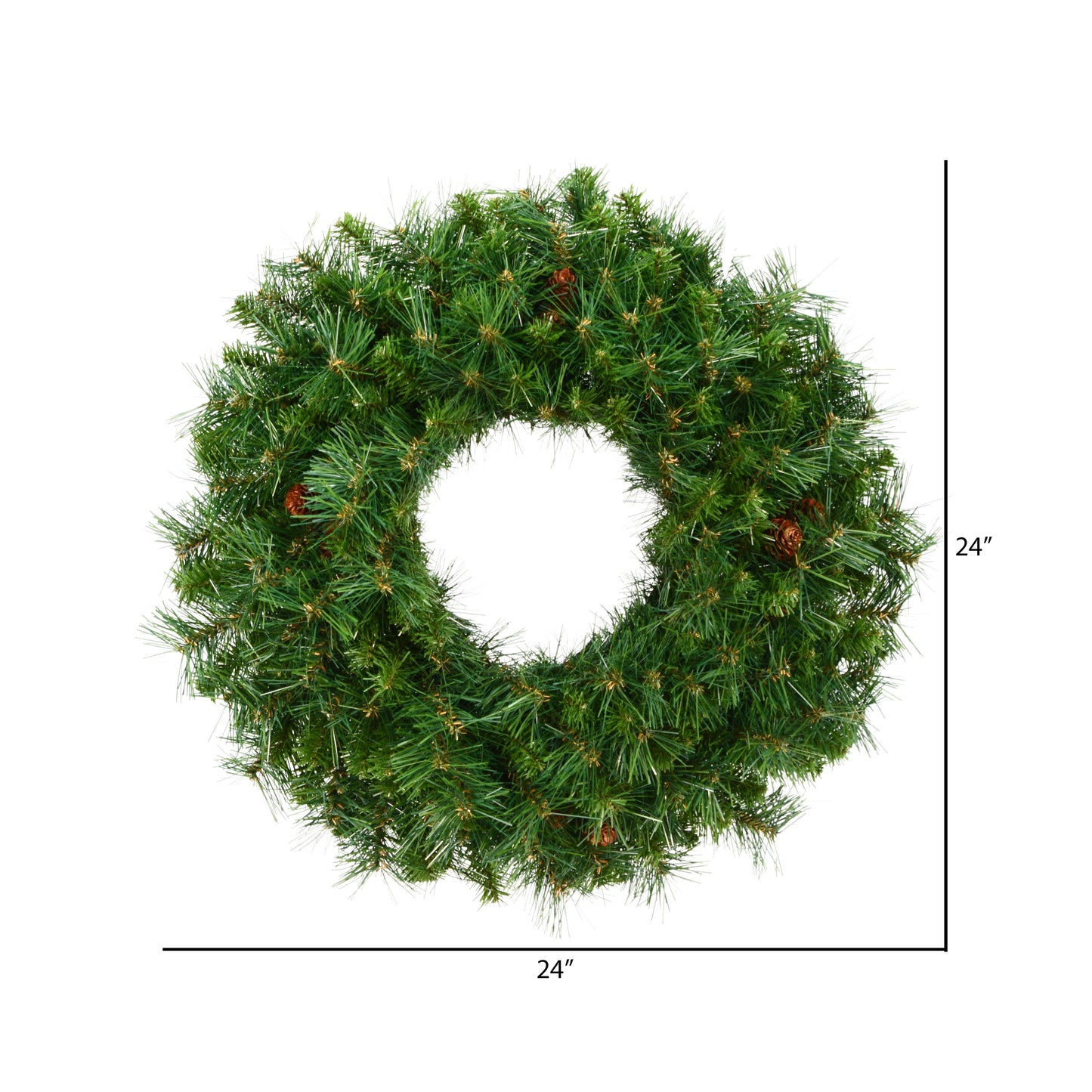 Vickerman 24" Cheyenne Pine Artificial Christmas Wreath