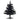 Old World Christmas 18" Mini Black Tree Pre-lit