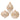 RAZ Imports 4" Gold Beaded Rhinestone Glass Christmas Ornaments - Set of 3