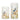 RAZ Imports 8" and 6" Blue Bird and Wild Flowers Glass Containers - Set of 2