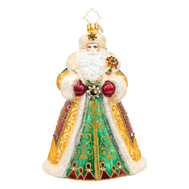 Christopher Radko Crown Of Christmas Santa Collectible Christmas Ornament