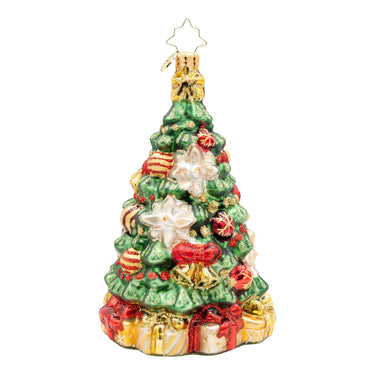 Christopher Radko Golden Bloom Fir Christmas Tree Collectible Christmas Ornament