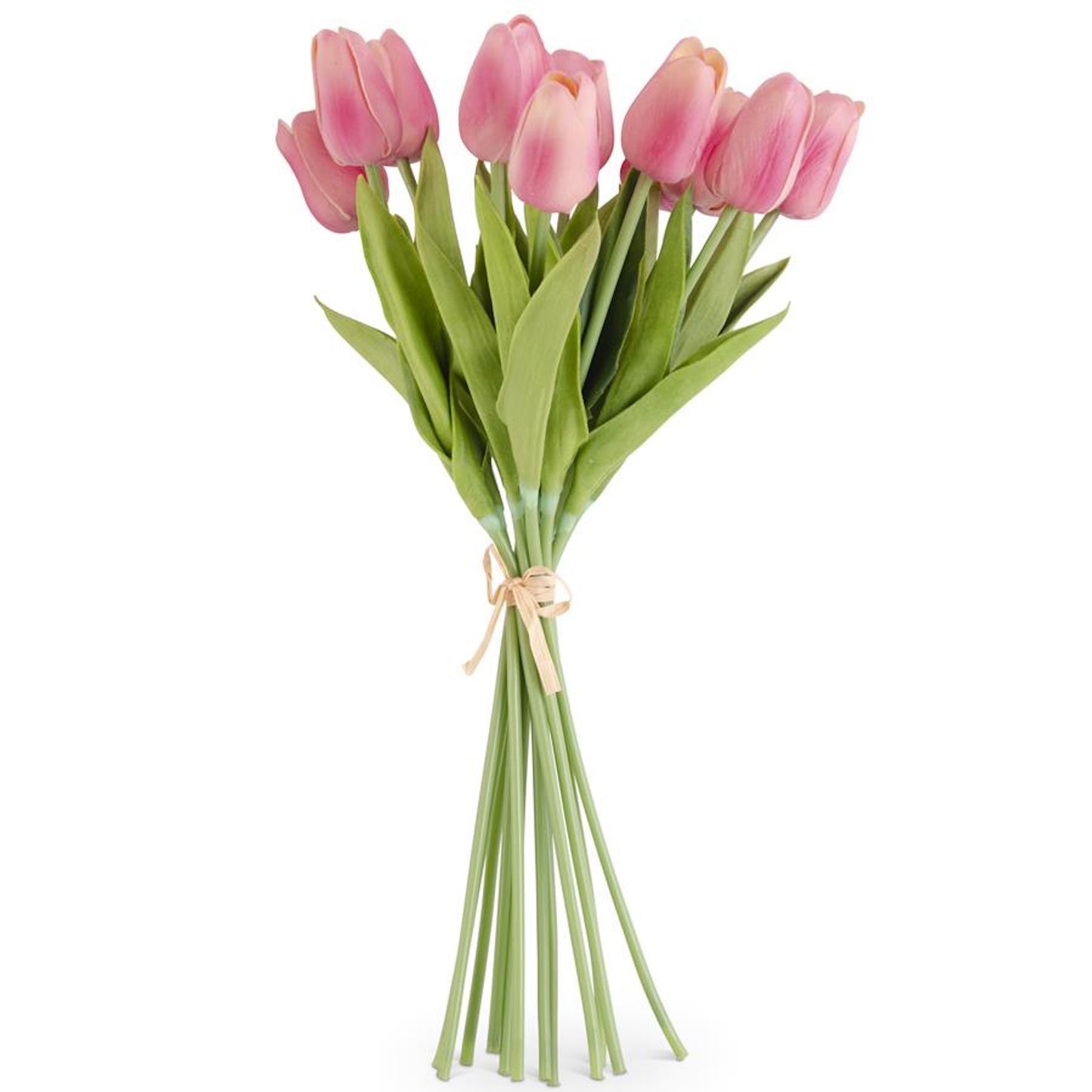 K&K Interiors 13" Real Touch Spring Mini Tulip Flowers - 12 Stem Bundles