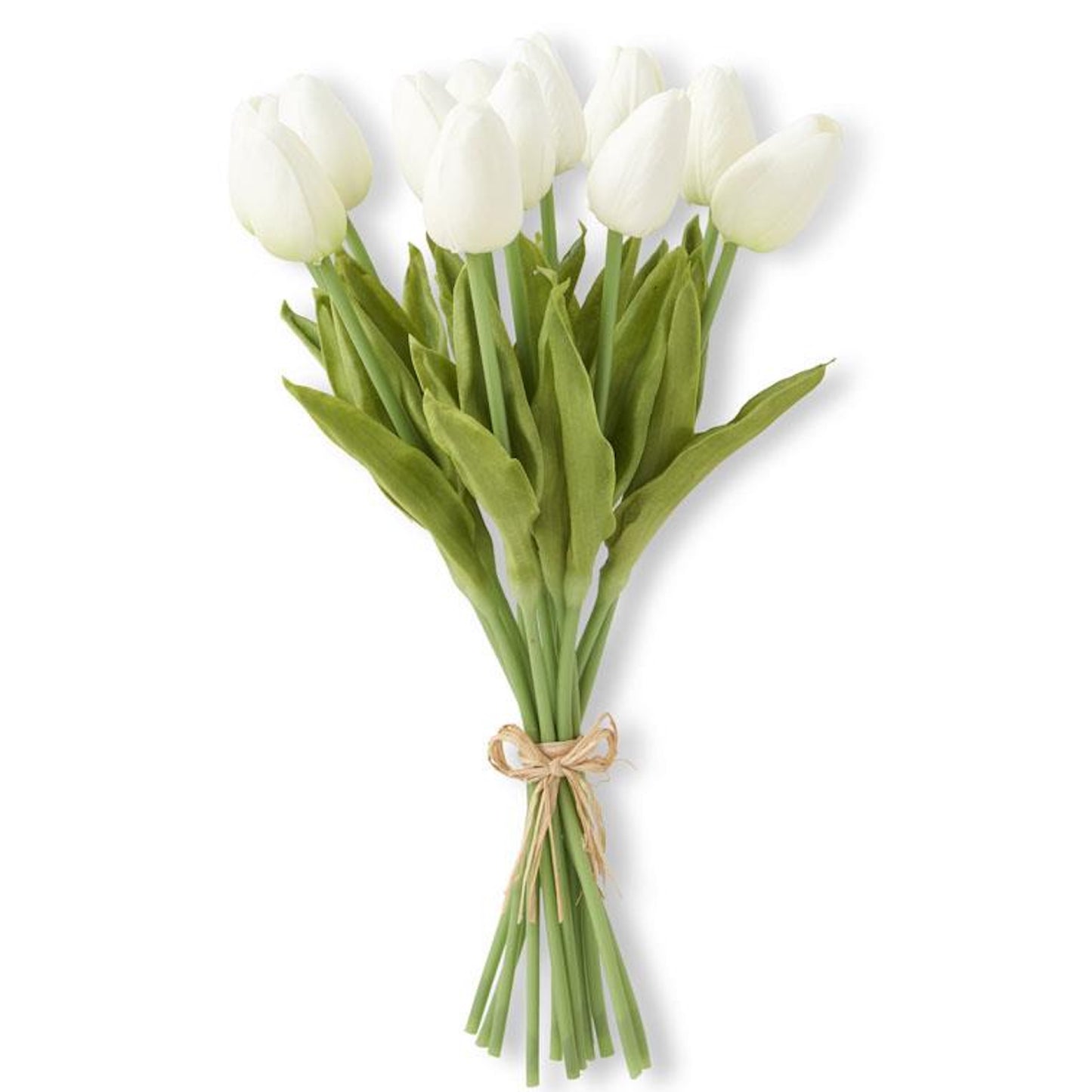 K&K Interiors 13" Real Touch Spring Mini Tulip Flowers - 12 Stem Bundles