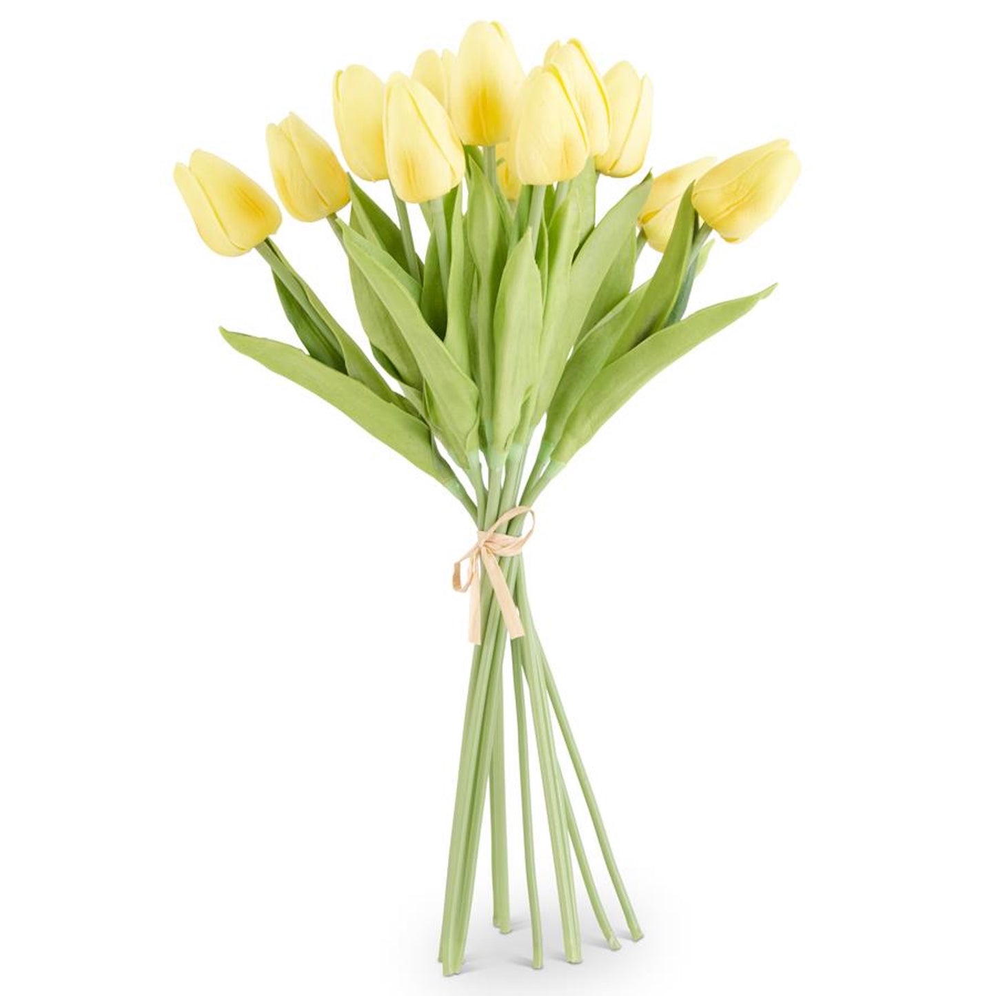 K&K Interiors 13" Real Touch Spring Mini Tulip Flowers - 12 Stem Bundles