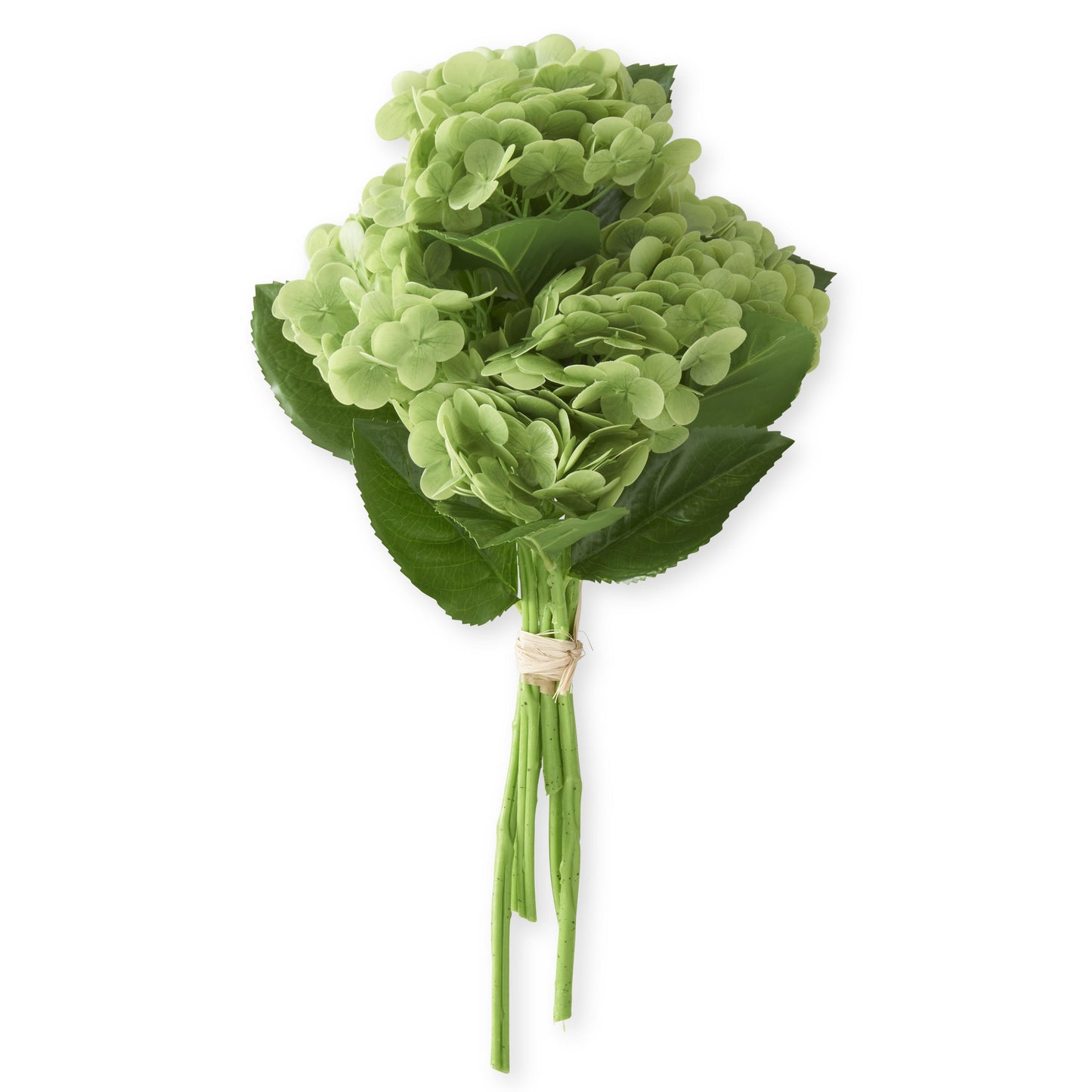 K&K Interiors 13" Real Touch Hydrangea Full Bloom Flowers - 6 Stem Bundles