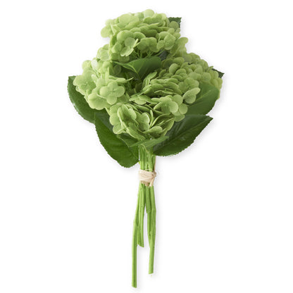 K&K Interiors 13" Real Touch Hydrangea Full Bloom Flowers - 6 Stem Bundles