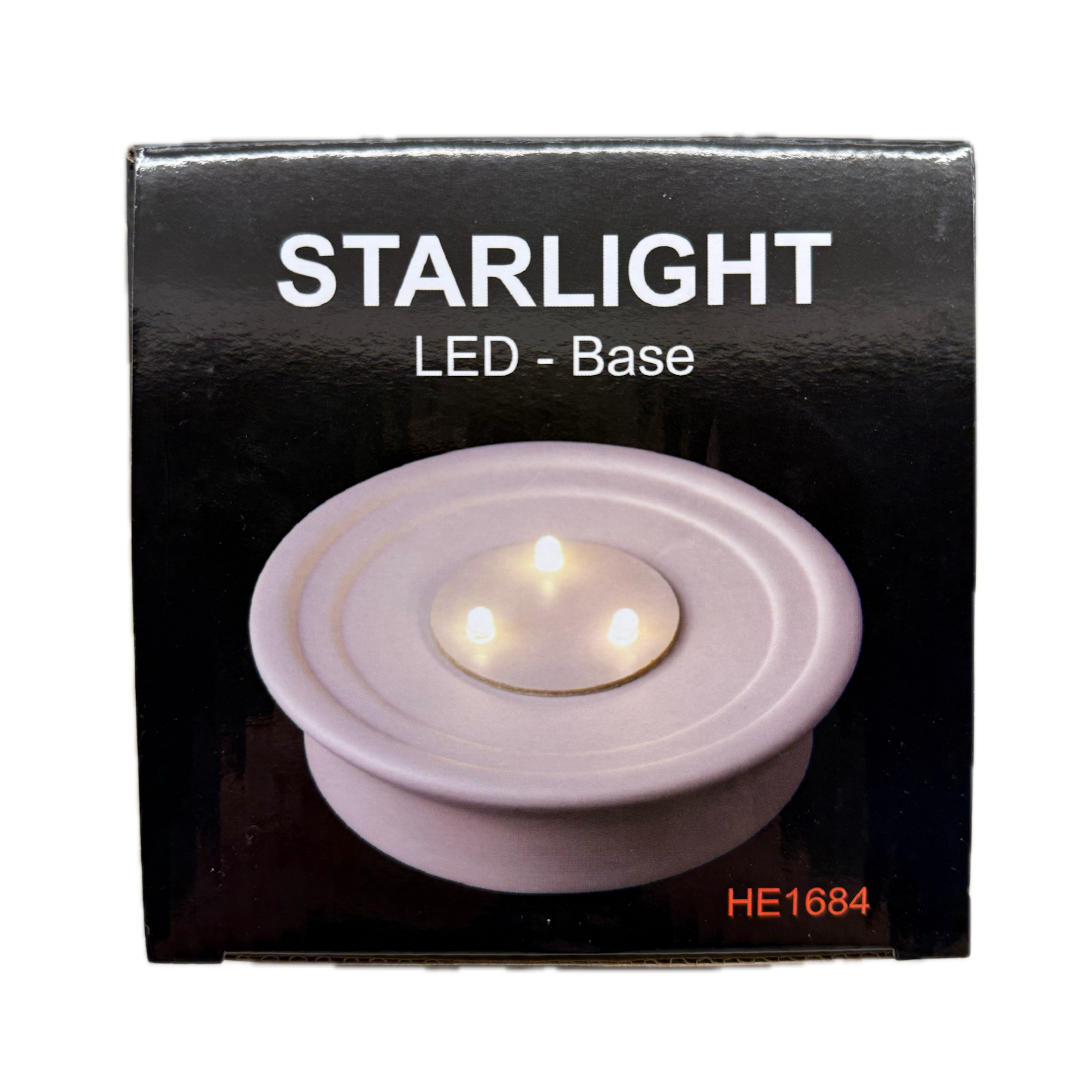 Starlight Porcelain LED Lighted Base for Votive Light Glowing Candle Holders