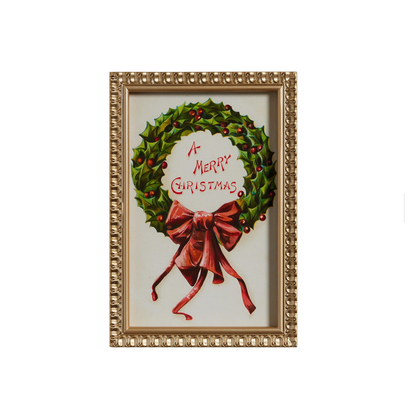 RAZ Imports 18" Vintage Christmas Wishes Framed Wall Art - Set of 3