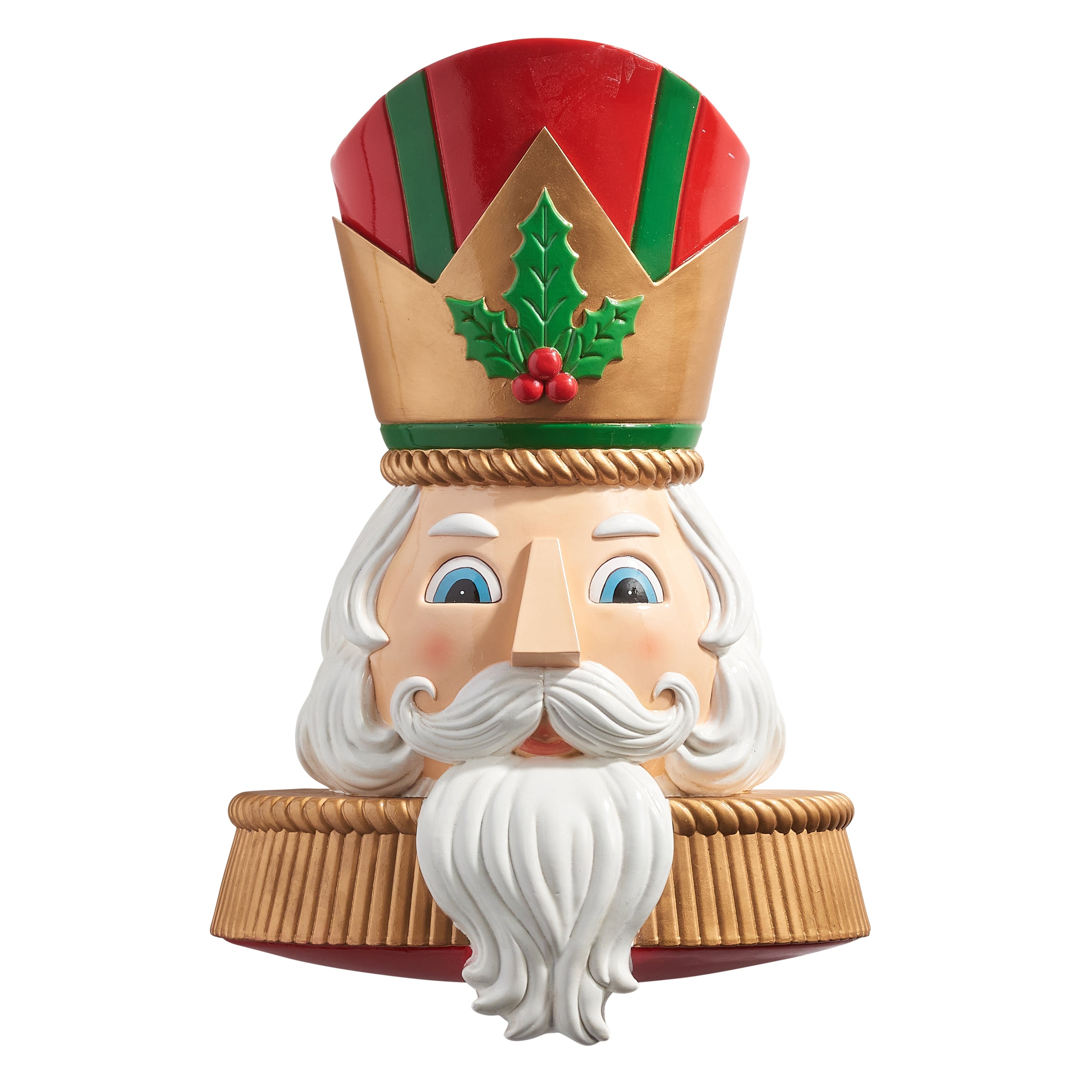 RAZ Imports Nutcracker Head Wall Art Christmas Decoration